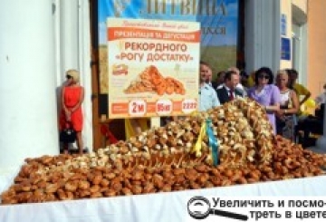 Рекордний «Ріг достатку» презентували пекарі і благодійники