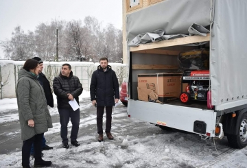 13 генераторів із польського міста-побратима Белхатува сьогодні зранку було доставлено до Звягеля