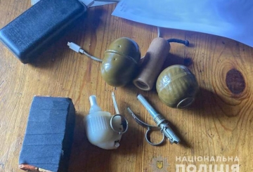 На Звягельщині поліцейські  вилучили зброю  і вибухонебезпечні речі