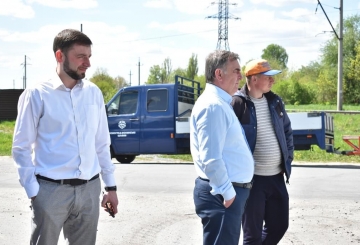 Міський голова ознайомився з ходом ремонтних робіт на дорогах
