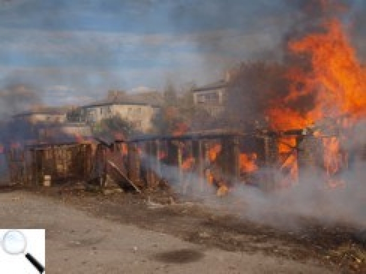 Вигоріли вщент понад півсотні сараїв