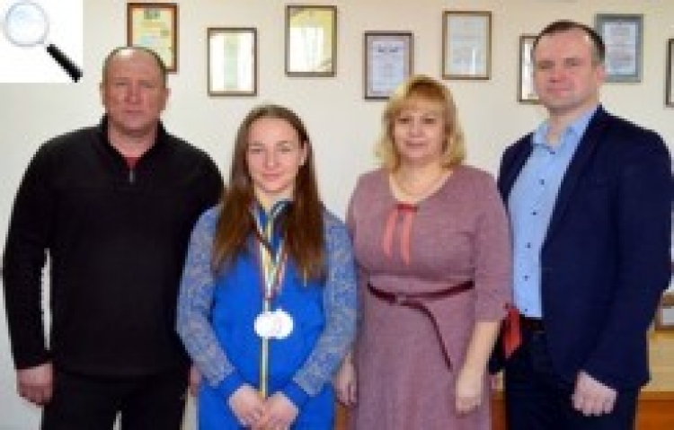 Керівництво району привітало борчиню з «бронзою» міжнародного турніру