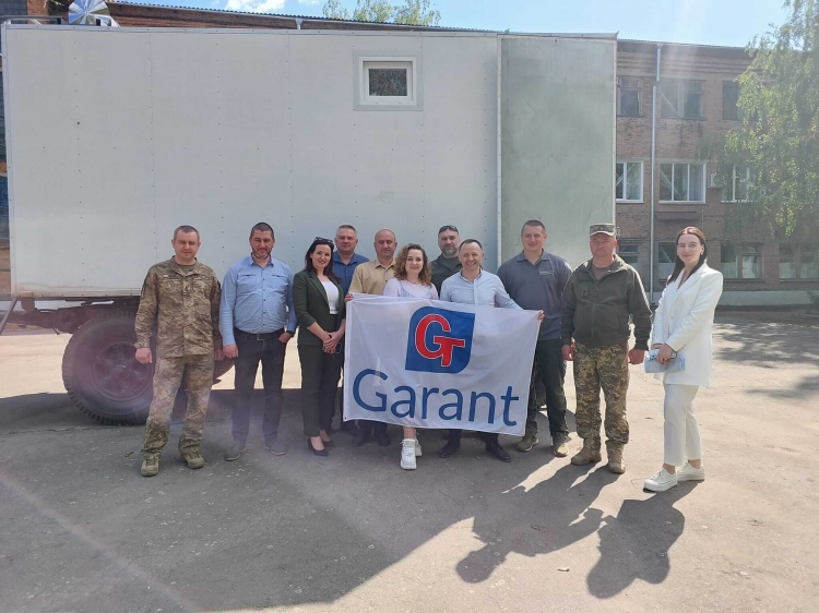 «Garant» виготовив і подарував мобільну лазню для захисників
